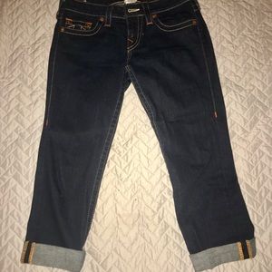 True Religion Crop Jeans in GREAT CONDITION
